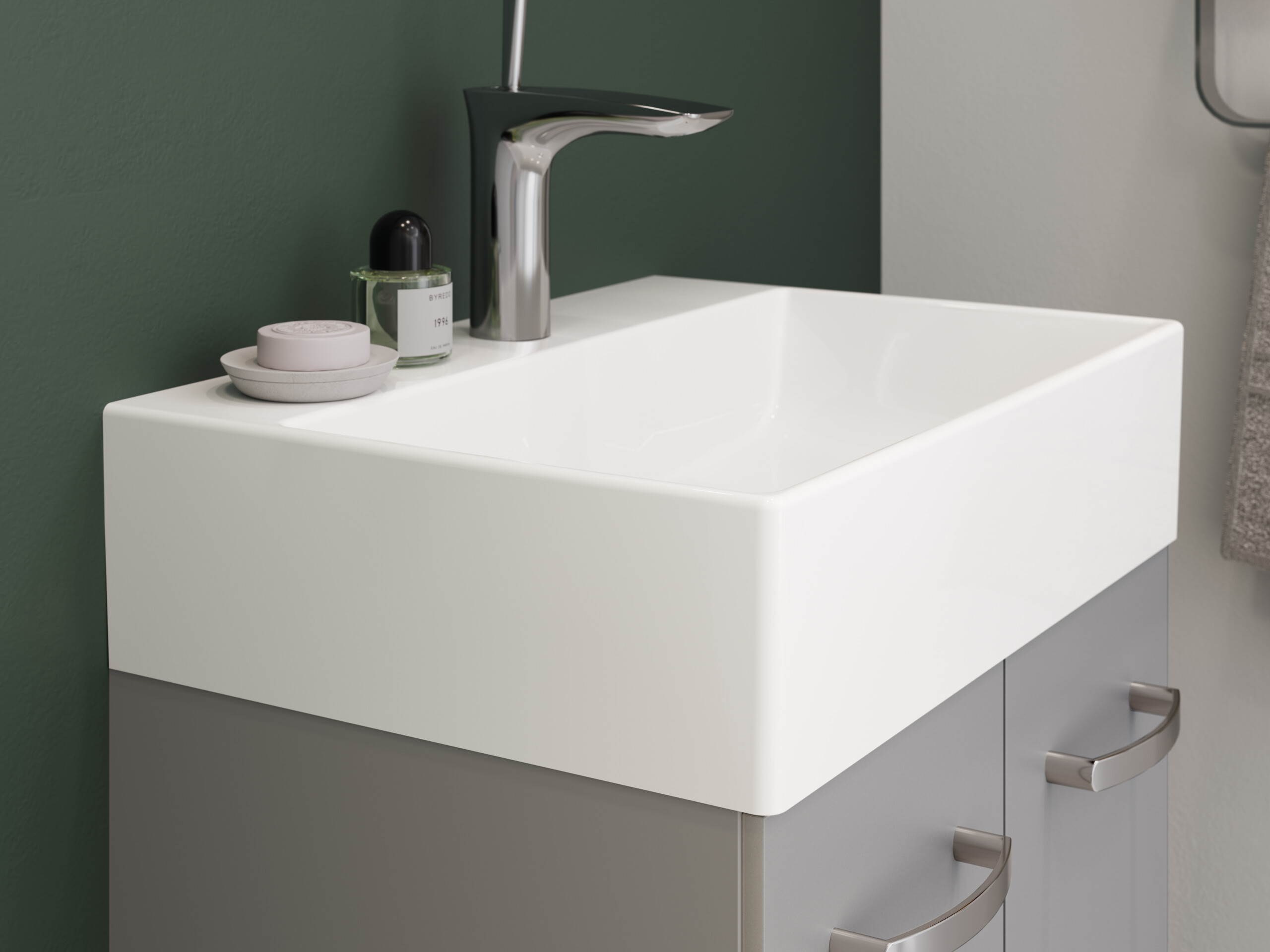 Segment GÄSTE-WC - Waschtisch CUBO