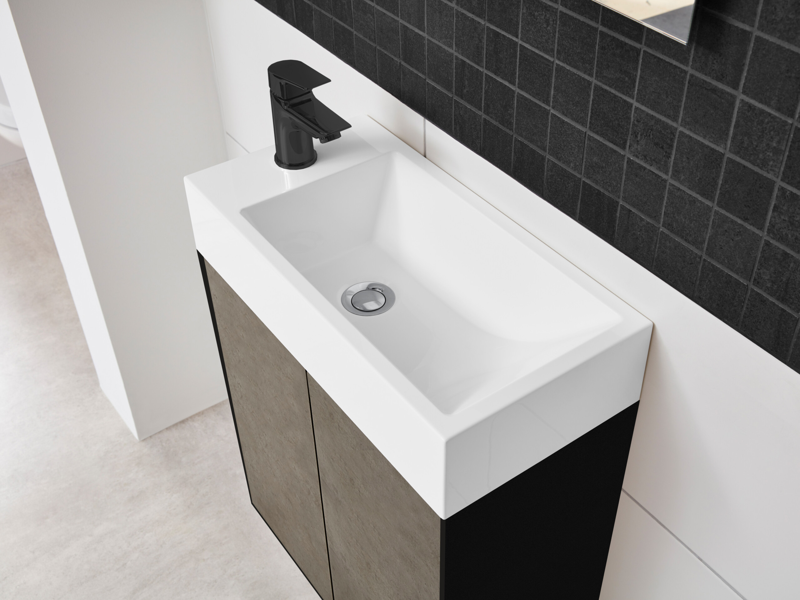 Segment GÄSTE-WC - Waschtisch VERDE
