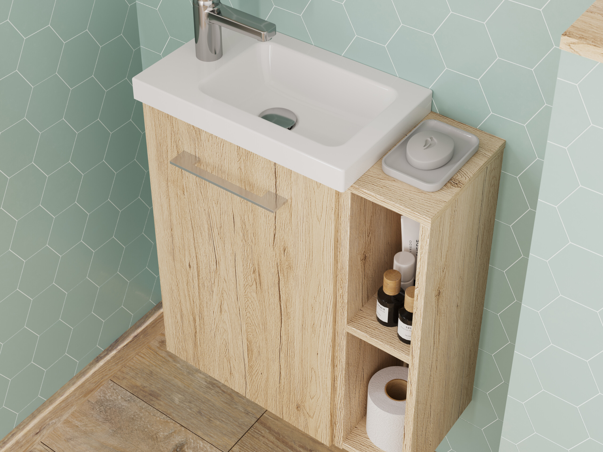 Segment GÄSTE-WC - Waschtisch VERDE PICCOLO