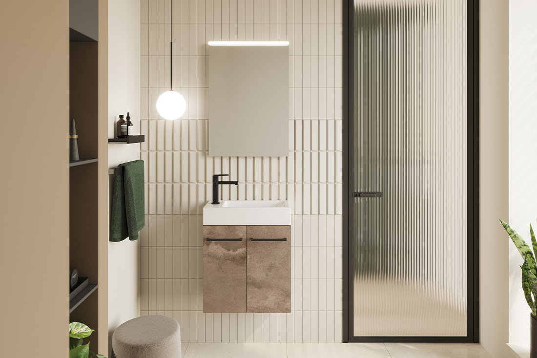 Segment GÄSTE-WC - Waschtisch VERDE