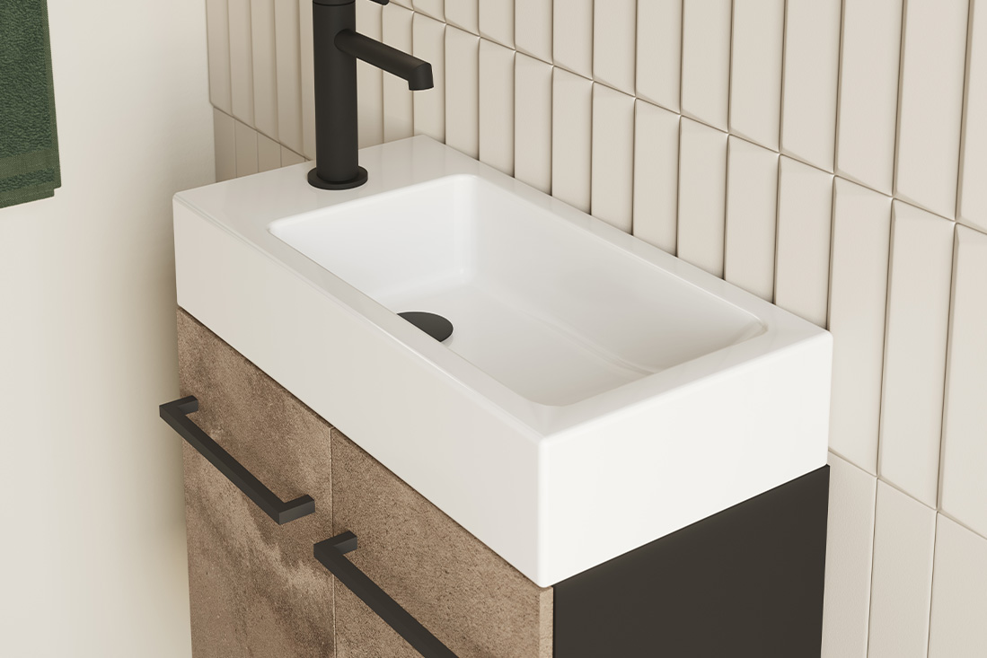 Segment GÄSTE-WC - Waschtisch VERDE